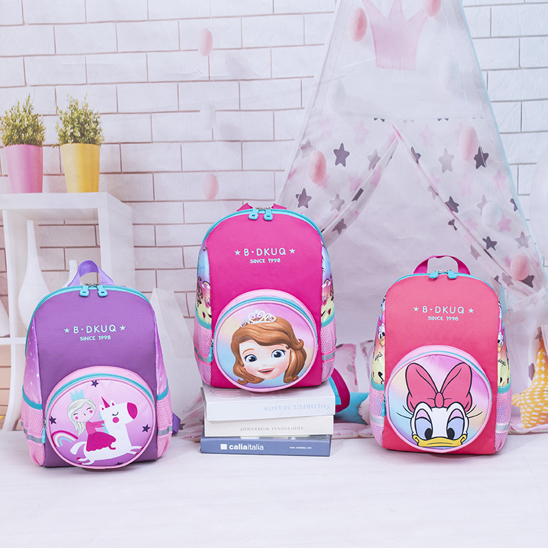 Factory wholesale Primary School schoolbag male and female anime cartoon backpack lightweight burden alleviation children's backpack printed logo