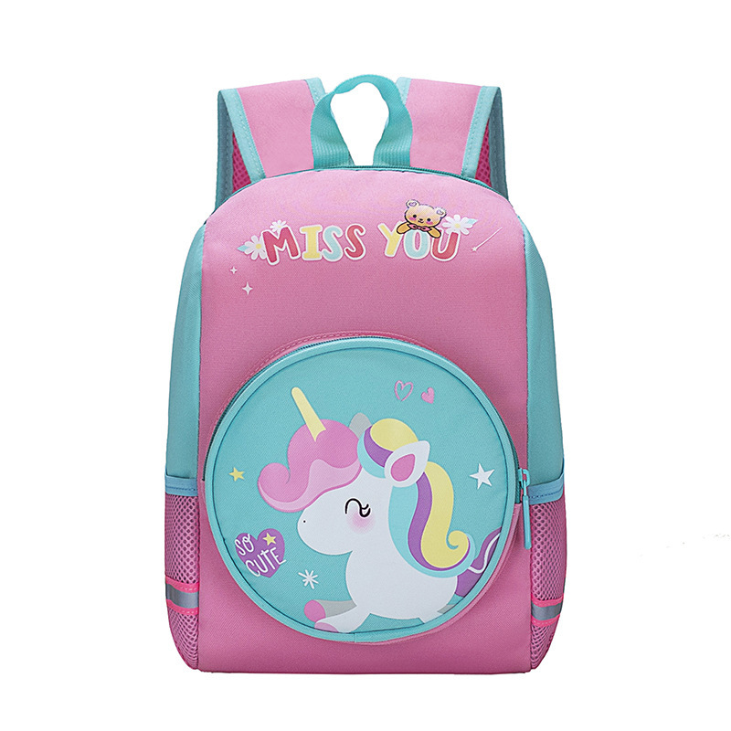 Primary school student boys 'and girls' backpacks large capacity lightweight spine-protective schoolbag cute cartoon children backpack men