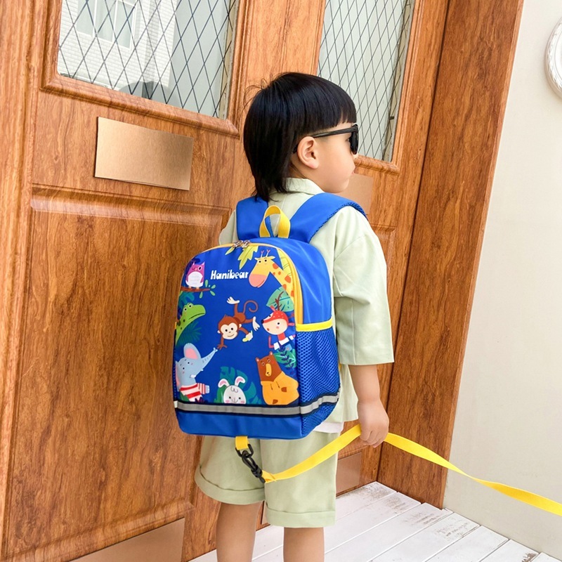New cartoon animal children's schoolbag Japanese and Korean anti-lost kindergarten backpack 3D digital printing baby's backpack