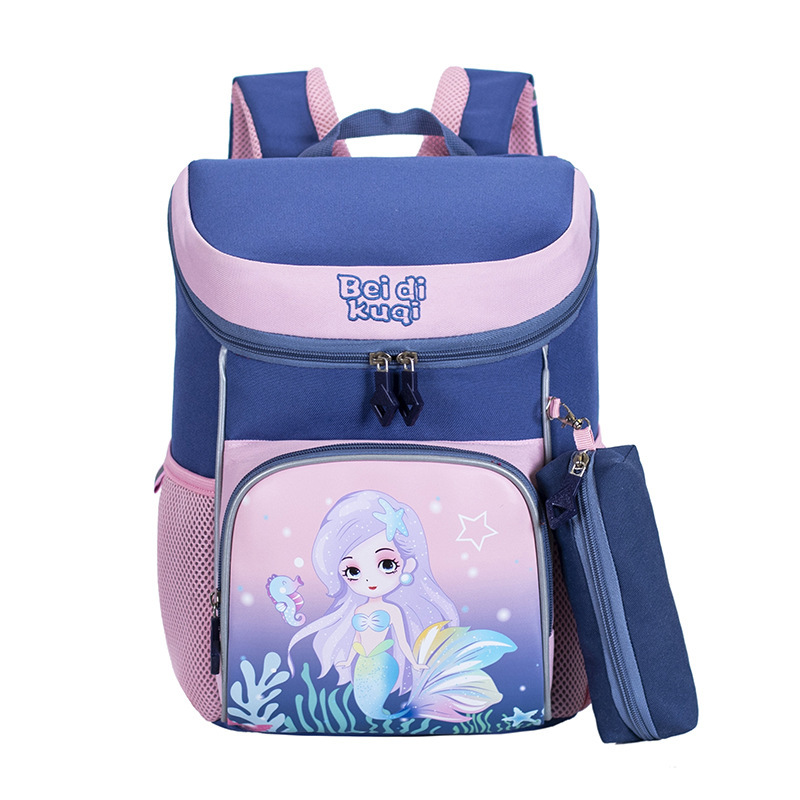 New primary school student schoolbag junior boys and girls cartoon cute offload lightweight spine-protective children backpack