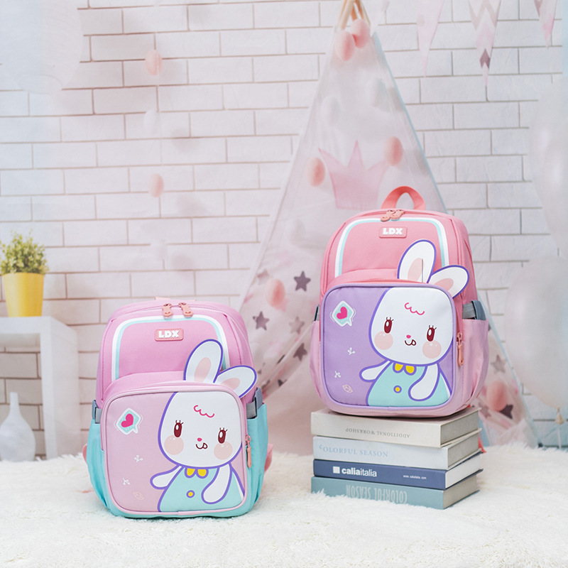 New cartoon animal kindergarten backpack cute fashionable burden-reducing spine protection children's backpack boys and girls backpack