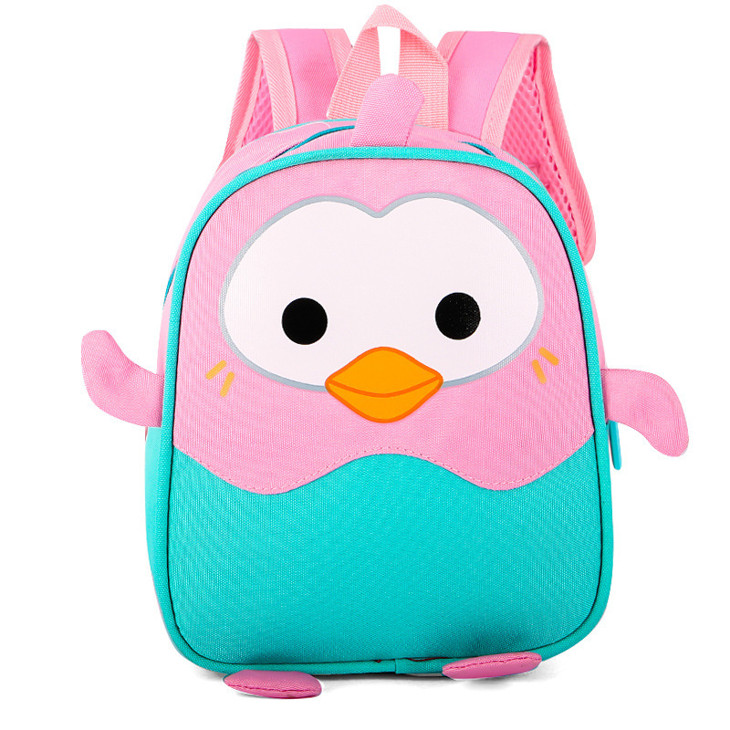 New kindergarten backpack cartoon cute little penguin schoolbag Oxford cloth baby's backpack one piece dropshipping