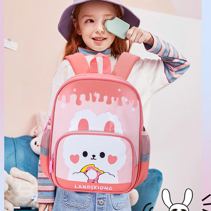 New cartoon bunny children's schoolbag toddler and baby schoolbag wholesale printable kindergarten children's backpack