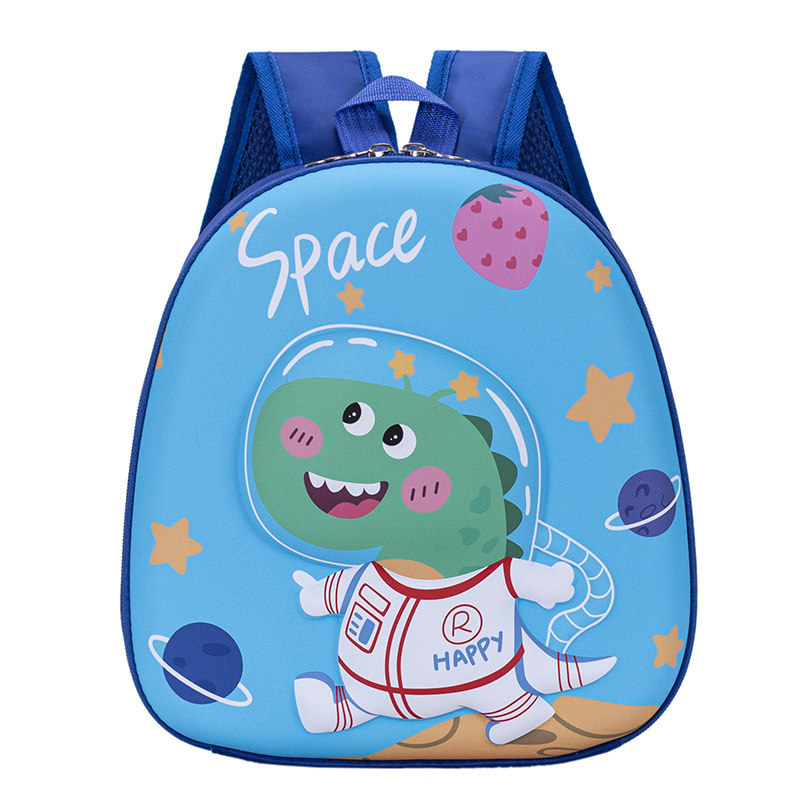 Kindergarten baby Cartoon Cartoon schoolbag new men's and women's backpack portable burden alleviation EVA eggshell shaped backpack