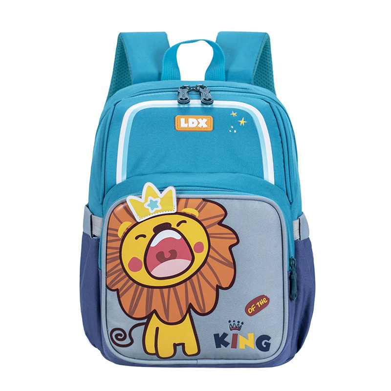 New cartoon animal kindergarten backpack cute fashionable burden-reducing spine protection children's backpack boys and girls backpack