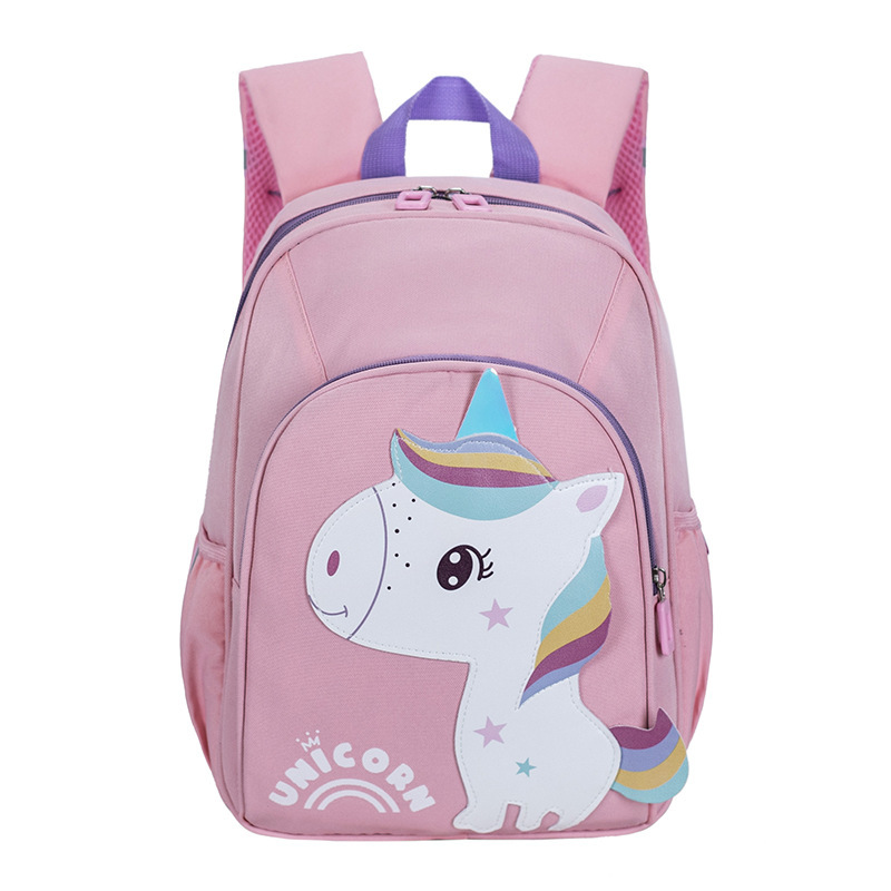 In stock wholesale new baby's backpack kindergarten big class boys girls' schoolbags Grade 1-2 cartoon backpack