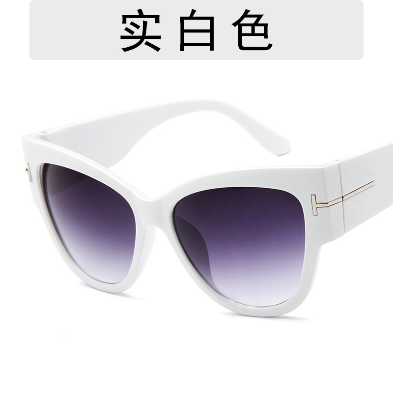 European and American new fashion sunglasses T shape retro large frame sunglasses fashion women's sunglasses 9778