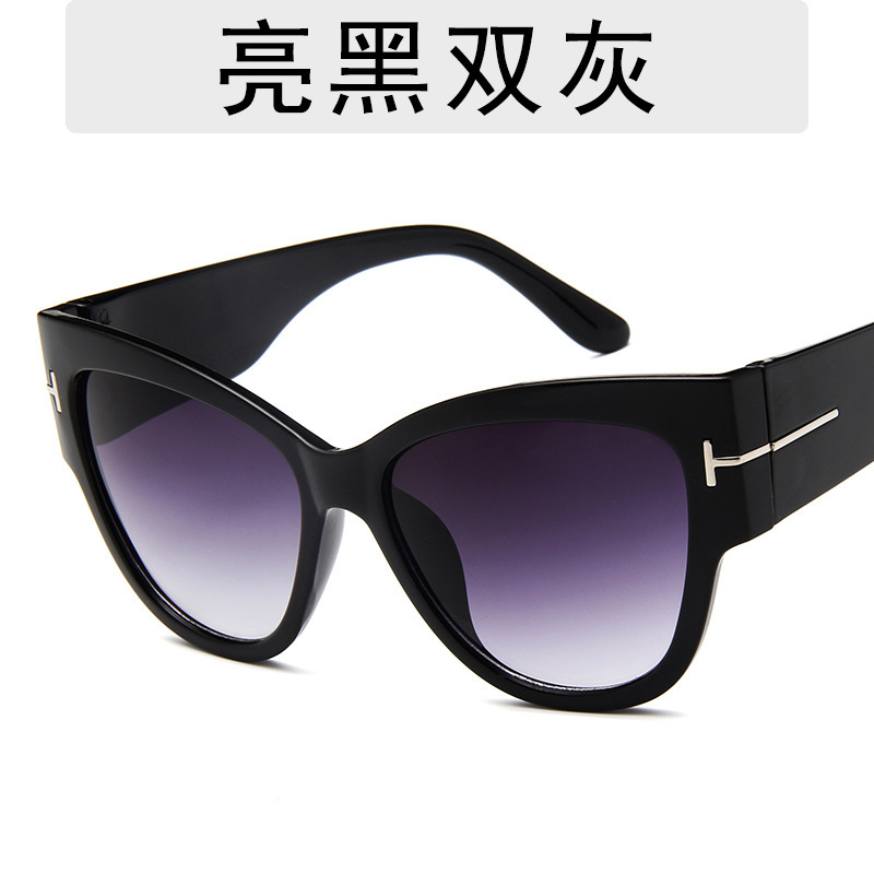 European and American new fashion sunglasses T shape retro large frame sunglasses fashion women's sunglasses 9778