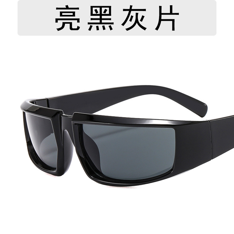 Cross-border y2g future technology sunglasses cool punk style party glasses men's and women's trendy concave sunglasses