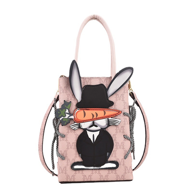 Rabbit year popular bag for women spring and summer new Korean style versatile small square bag fashion creative portable cross-border Women's bag
