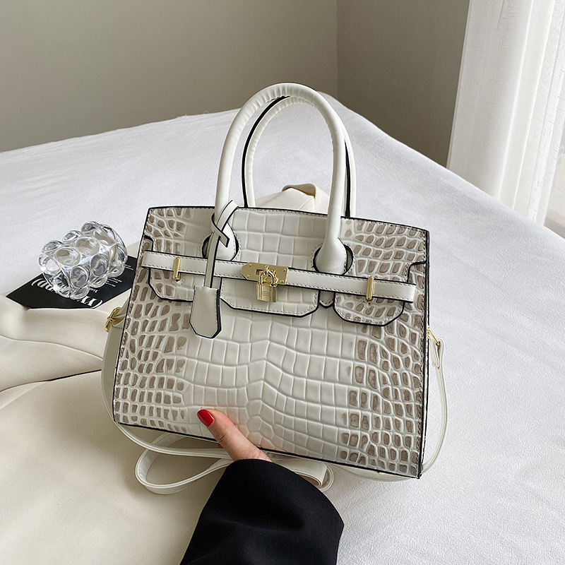 Women's bag New crocodile pattern handbag European and American fashion bags foreign trade shoulder bag