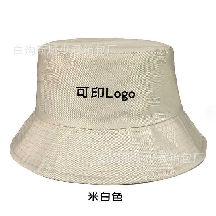 Spring and Summer new bucket hat women's outdoor sun hat letters printed hat spring sun protection hat bucket hat printed logo