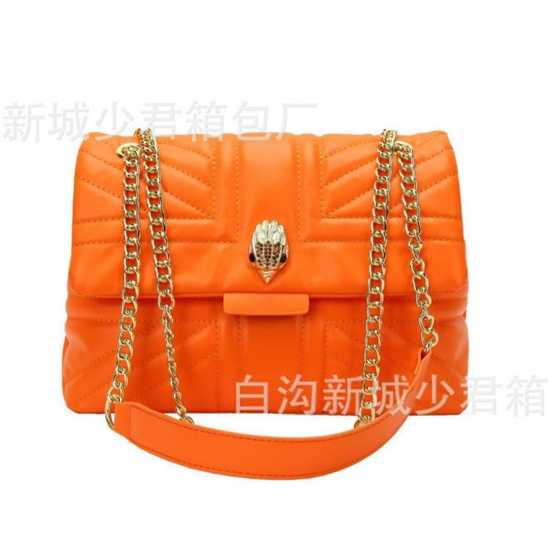 Early Autumn New embroidery thread bag women's fashion eagle head women's shoulder crossbody small square bag metal buckle chain Women's bag
