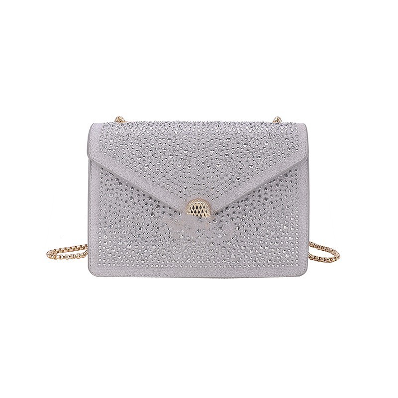 Foreign trade full diamond stylish bag women's bags European and American style retro style fashionable envelope package early autumn unique one-shoulder crossbody bag