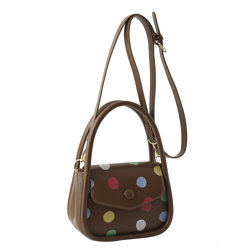 Handbag spring and summer new color polka dot one shoulder bag Korean ins versatile crossbody women's foreign trade bags bag