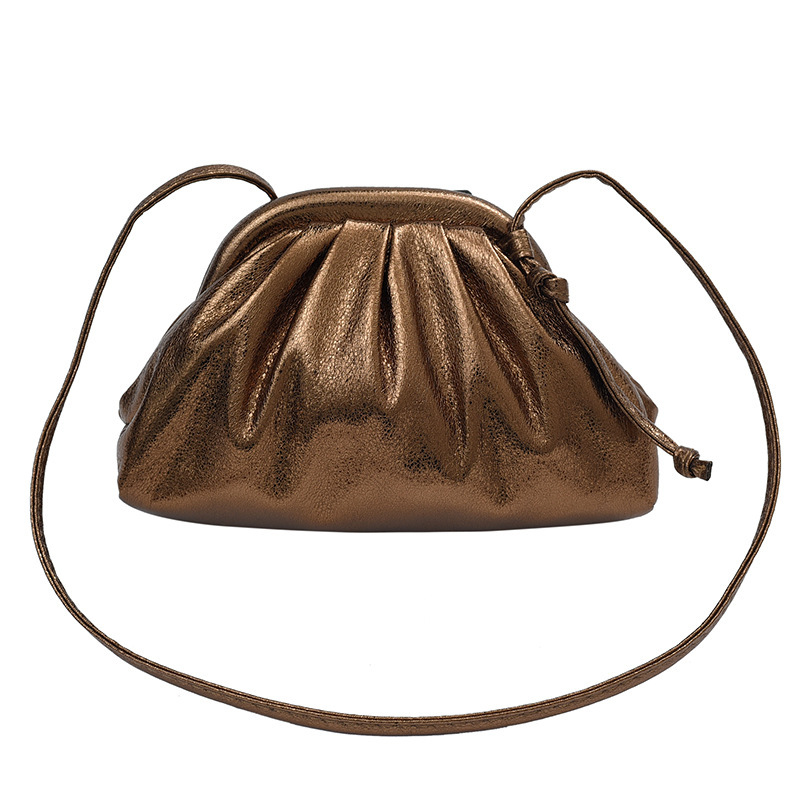 High-grade cloud bag women's new fashion all-match shoulder bag textured clip bag shoulder crossbody small bag
