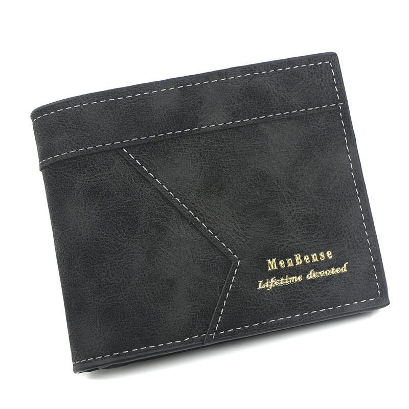MenBense new men's short wallet casual man's wallet large capacity men's short wallet multi card slots wallet