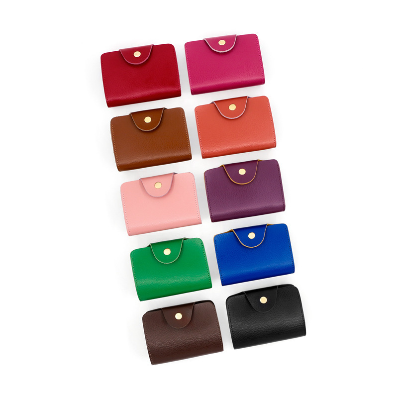 Personality fashion coin purse creative genuine leather card holder card case business card candy color card holder credit card holder card holder card case