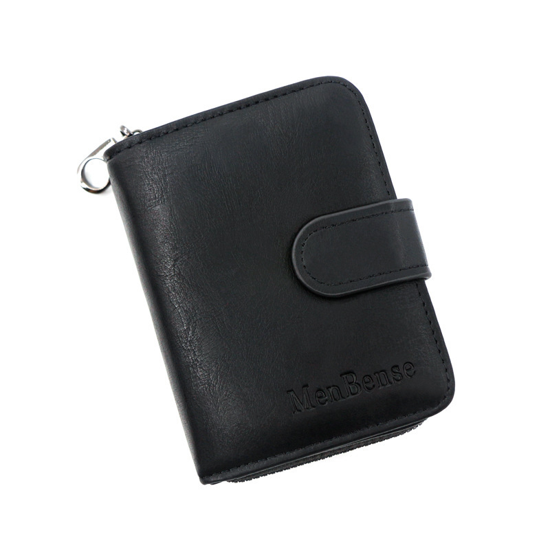 MenBense New expanding card holder short wallet fashion multi-card-slot plain men and women Large Capacity card case