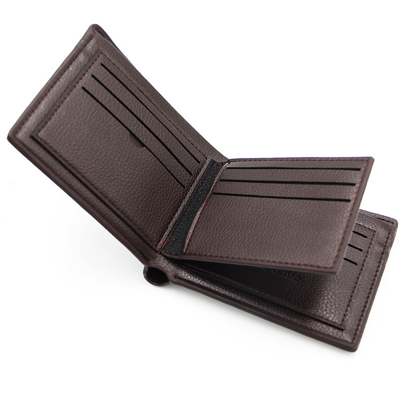 New Korean style casual wallet large capacity multi-functional men's short wallet multi card slots wallet factory direct supply