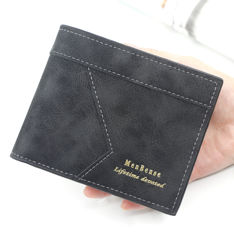 MenBense new men's short wallet casual man's wallet large capacity men's short wallet multi card slots wallet