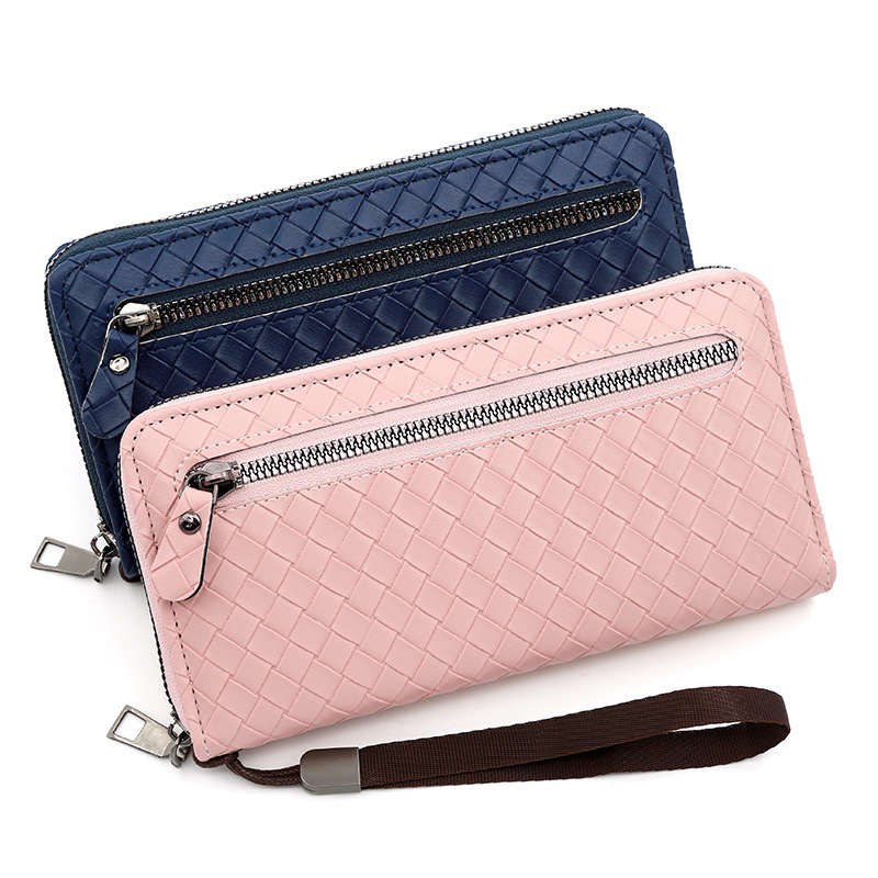 New Korean style women's long wallet, large capacity, multiple card slots document package coin pocket women's clutch