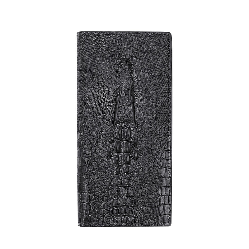 New crocodile pattern for Men series business short and long wallet multi-functional large capacity business wallet factory direct supply