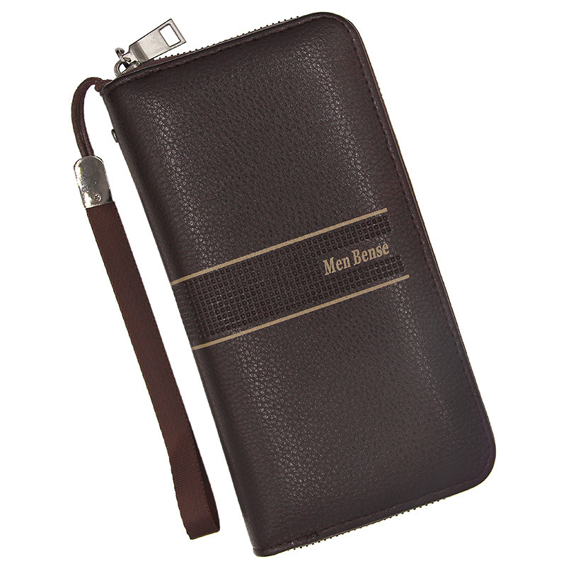 New Men's wallet long large capacity mobile phone bag wallet fashion business zip small clutch factory direct supply
