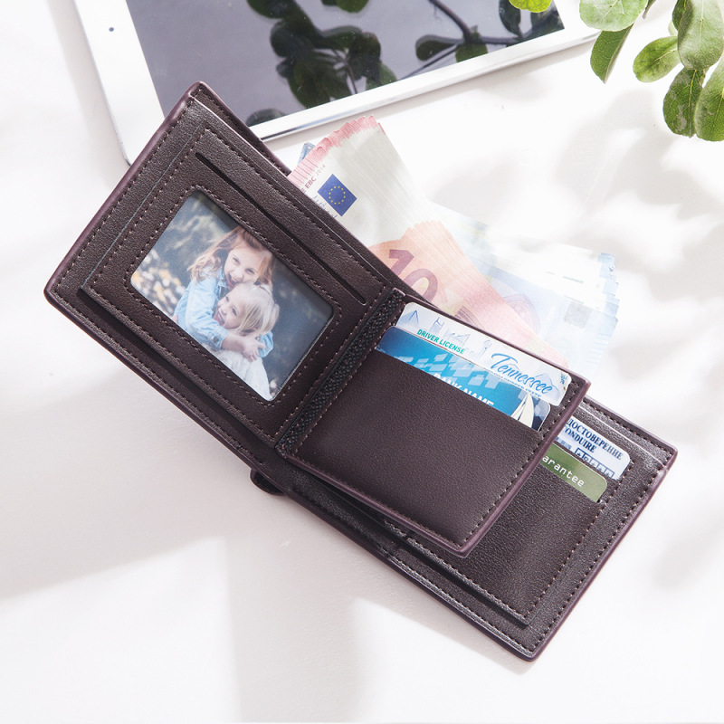 Menbense new men's wallet fashion simple multifunctional men's short wallet wallet coin purse wholesale