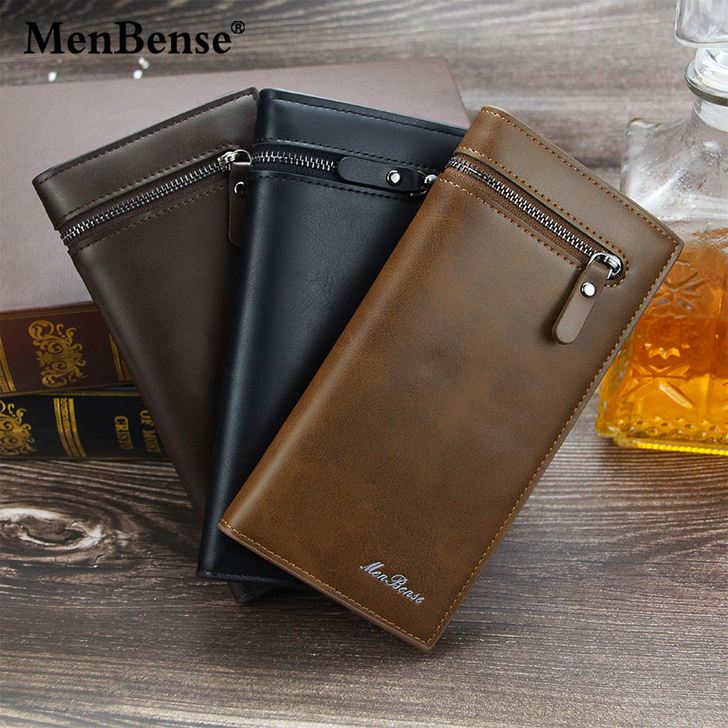 New Men's wallet multi-functional large capacity Fashion men's long wallet multiple card slots zipper bag wallet wallet