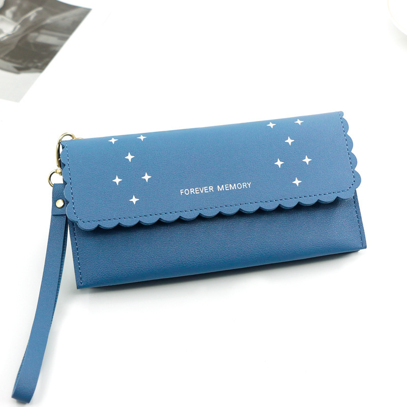 Factory Direct supply Korean leisure simple women's long wallet solid color wallet coin purse clutch women's long wallet