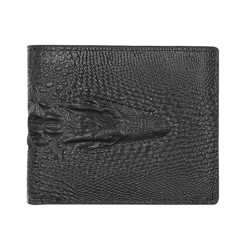 New crocodile pattern for Men series business short and long wallet multi-functional large capacity business wallet factory direct supply