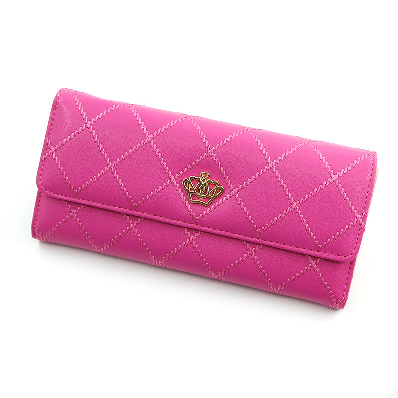 New Ladies' Purse long wallet fashion crown women's handbag multi-functional multiple card slots wallet for women