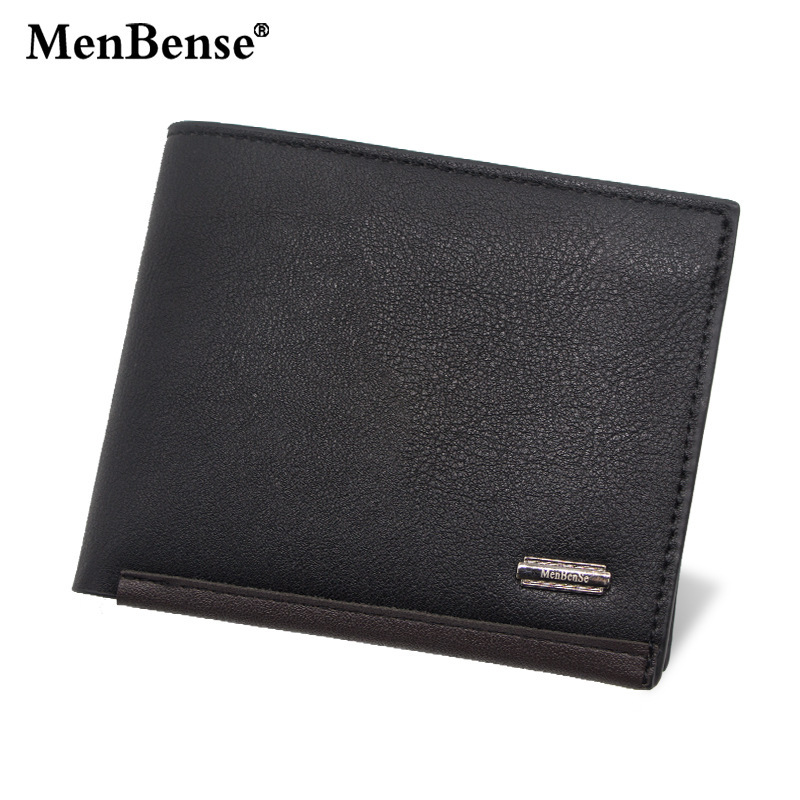 MenBense men's wallet short business casual horizontal coin pocket multi-functional tri-fold bag men's wallet