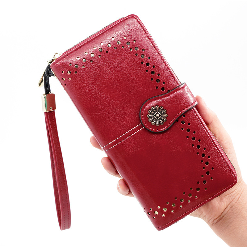 Factory Direct supply long business wallet women's fashion clutch large capacity wallet women's polyurethane Wallet Clutch