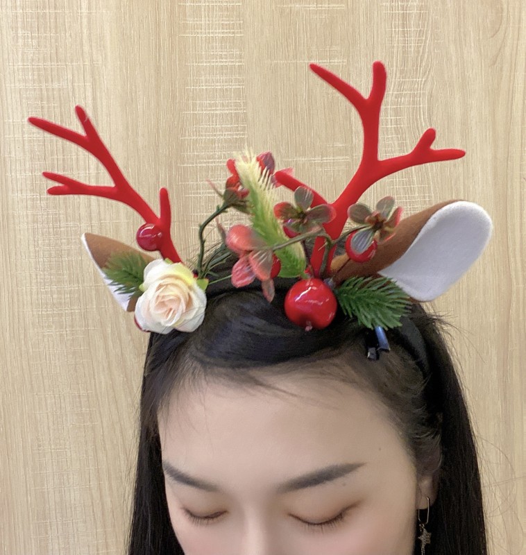 Christmas Carnival creative headdress antler hairband elk headband party creative props children's gift headband