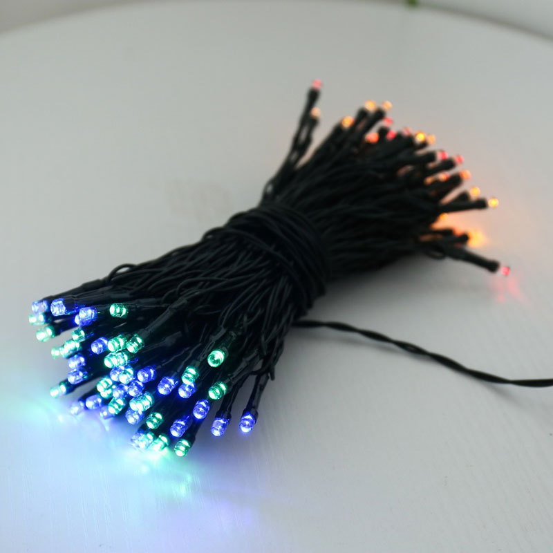 Solar LED string light outdoor eight-function Festival garden ornamental festoon lamp light string factory wholesale