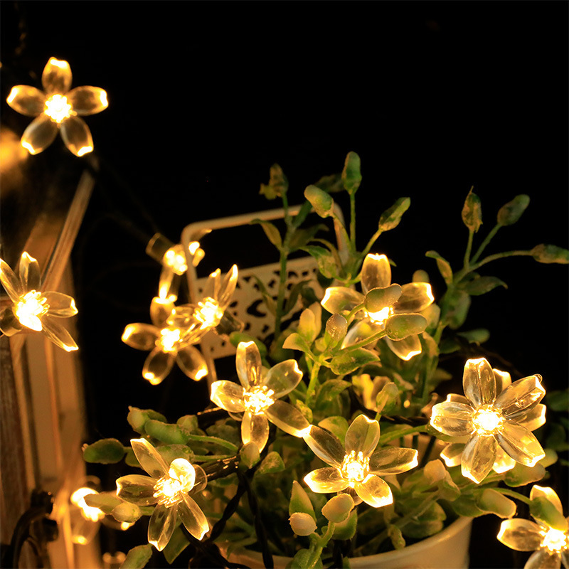 Strictly selected LED solar string lights wild camping lantern Bee star light festival courtyard ornamental festoon lamp ambience light