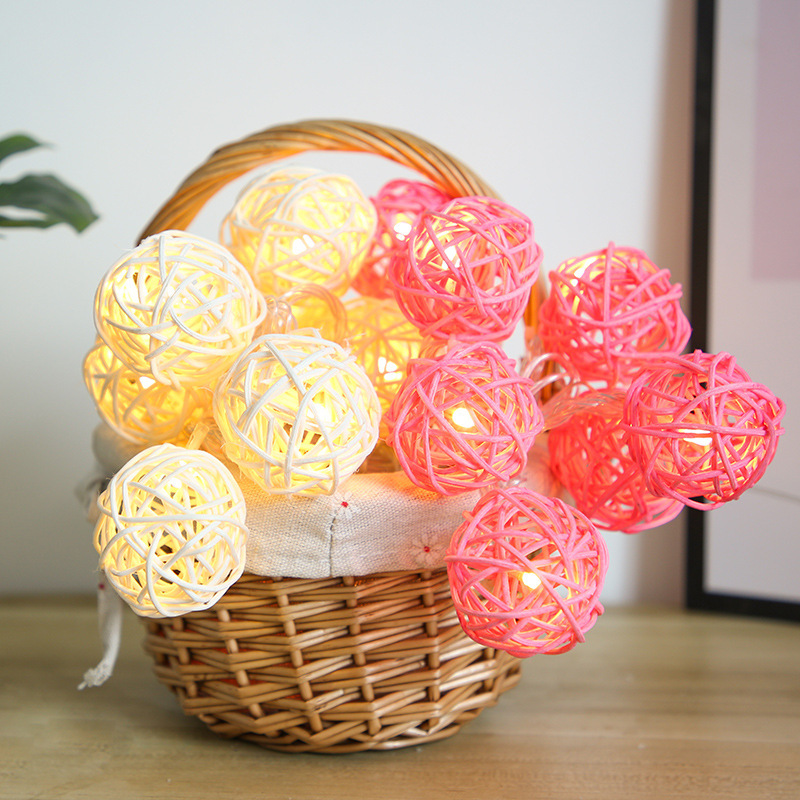 Strictly Selected vine Bal led colored lamp flashing light Plant style ins girl's heart room light home atmosphere decoration holiday string