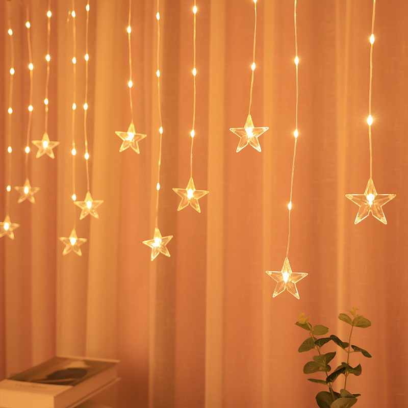 led starry soft wire rubber-covered wire copper wire curtain ice strip light battery USB outdoor Christmas Festival ornamental festoon lamp