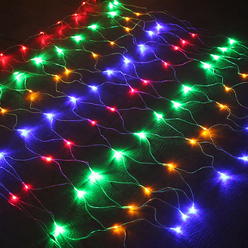 Factory wholesale led fishnet lamp colored lantern flashing string starry outdoor light festivals decorative Star Light