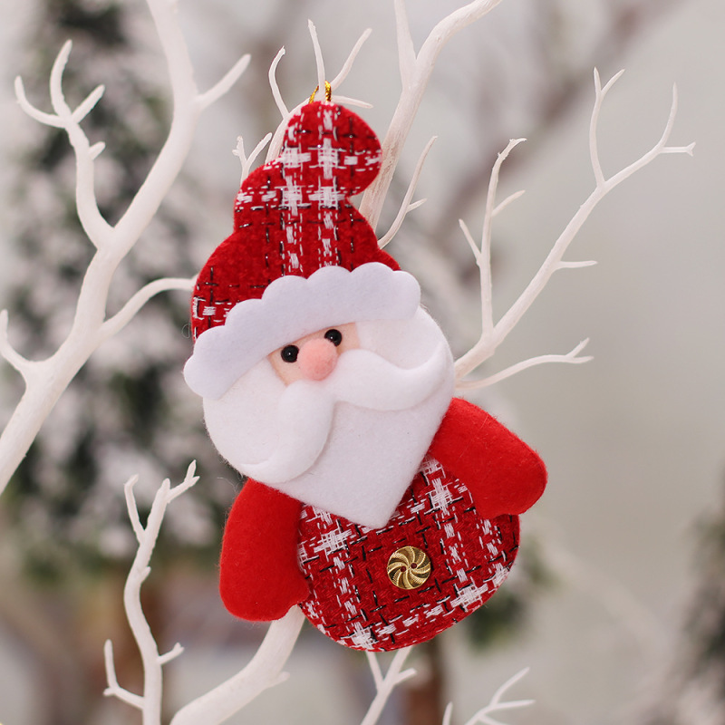Christmas Factory wholesale Cartoon Doll pendant Old Man Christmas tree pendant window dress up props cross-border