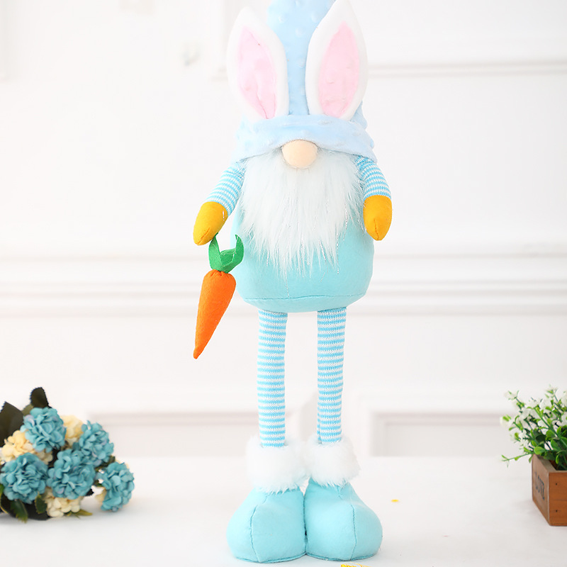 Christmas cross-border new Easter Forest man standing position retractable standing position large doll ornaments factory direct sales