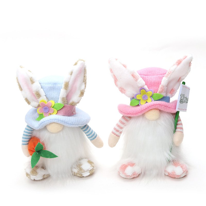 Easter European and American style cute rabbit ears Faceless Old Doll dwarf ground fine doll hotel home decorations