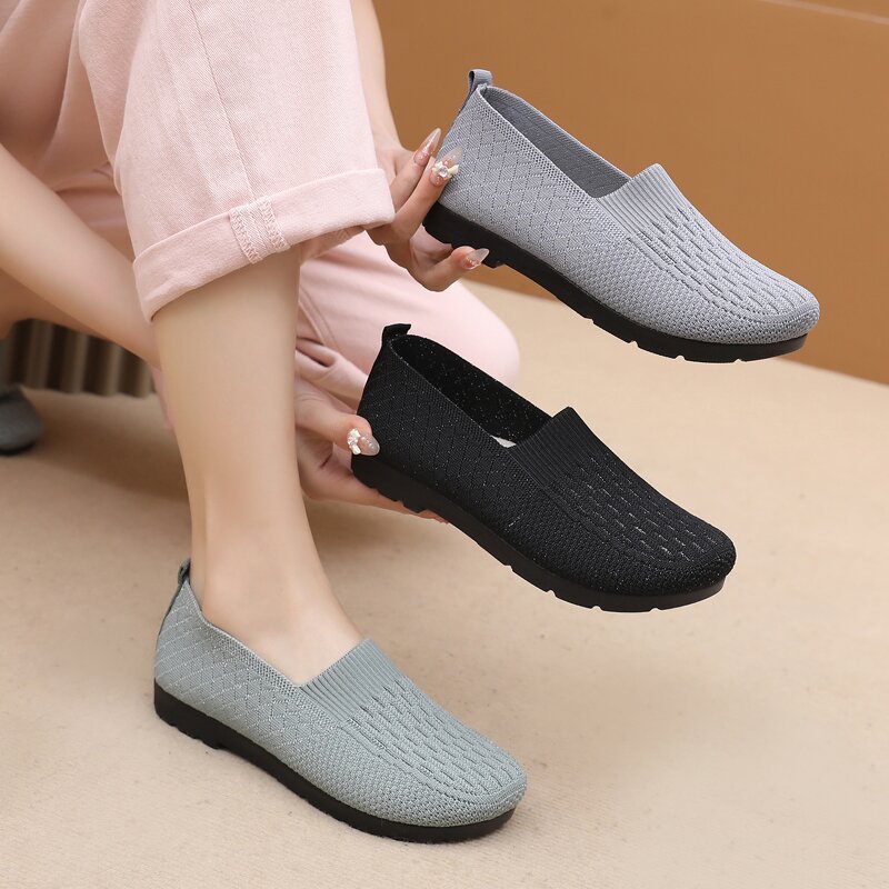 Kangtai shoes factory spring new argy wormwood women's shoes old Beijing cloth shoes plus size casual shoes middle-aged and elderly mom shoes