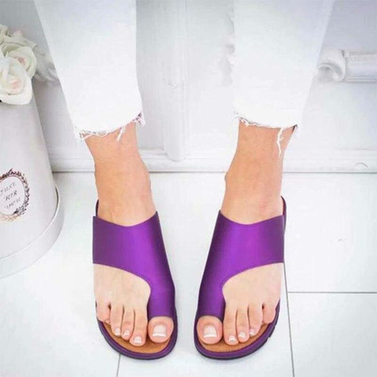 AliExpress cross-border supply plus size women's shoes wish popular slippers women's foreign trade toe covering sandals women's in stock