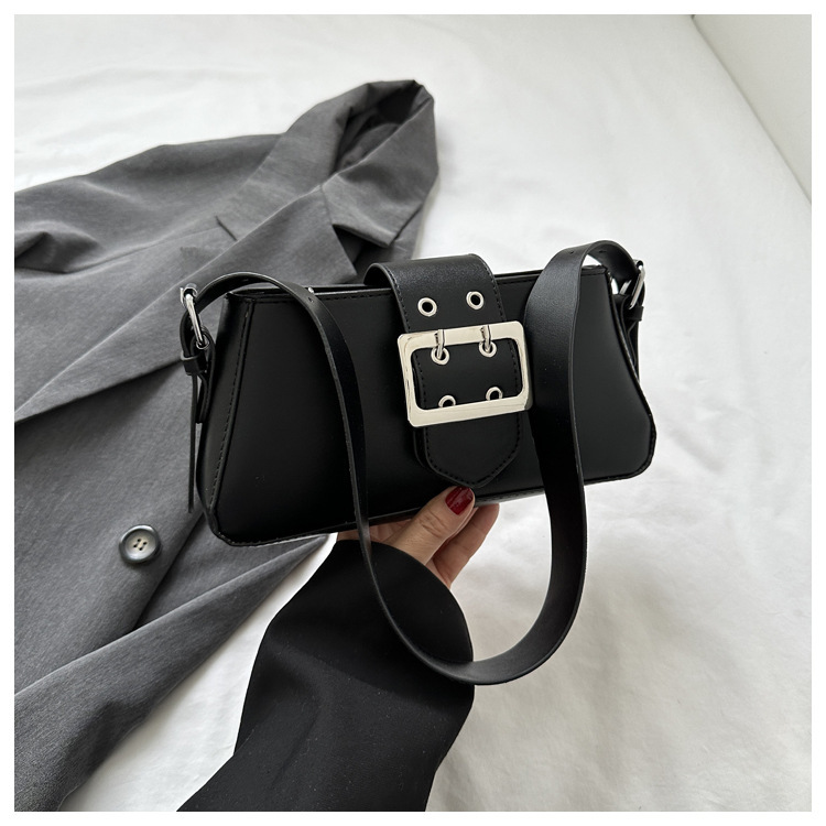 Women's Popular leisure commuter underarm bag summer new stylish textured solid color crossbody small square bag