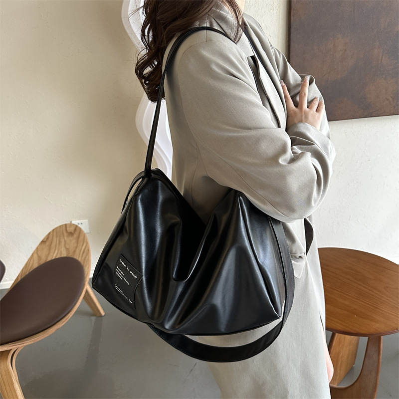 Large Capacity stylish good texture casual new fashion commuter portable crossbody one-shoulder tote women's bag