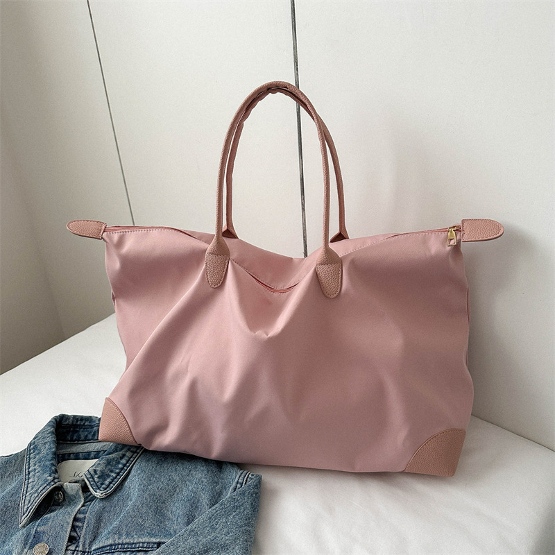 Large capacity bag for women new fashionable simple shoulder messenger bag waterproof Oxford cloth underarm portable tote bag