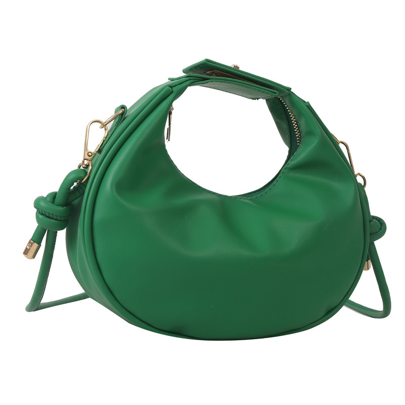 Simple texture women's pouches women's summer new fashion portable shoulder underarm selenodont bag